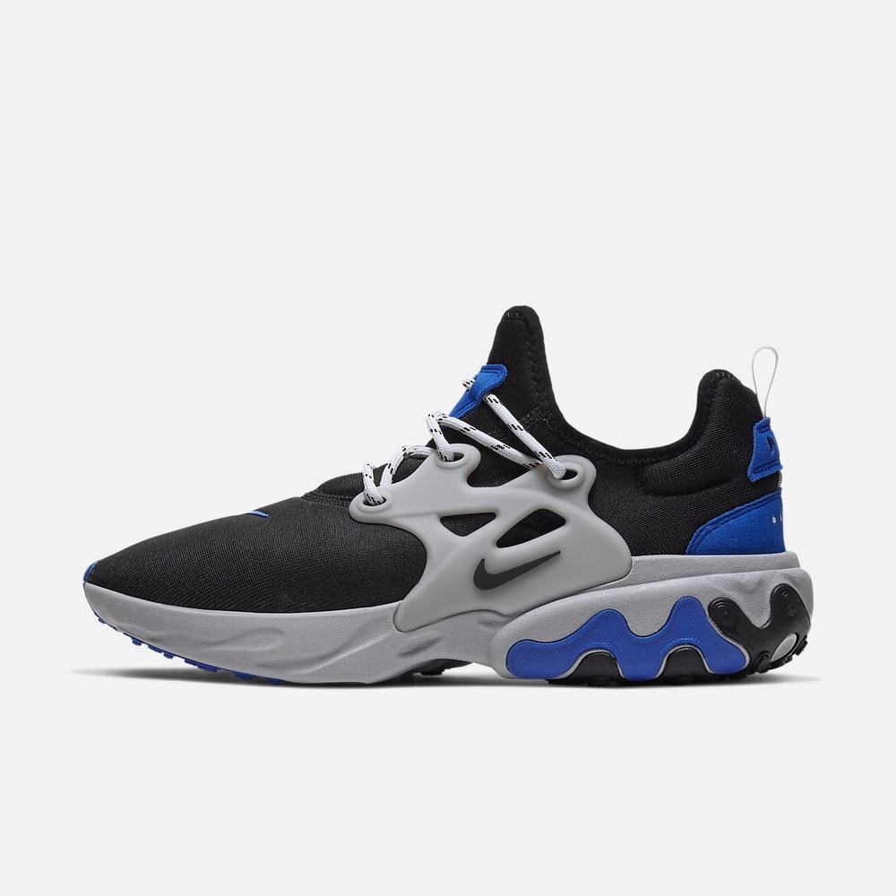 Sneakers Nike React Presto Noir 9376-805 Black/Racer Blue/Atmosphere Grey/Black Homme | UAM-84476541